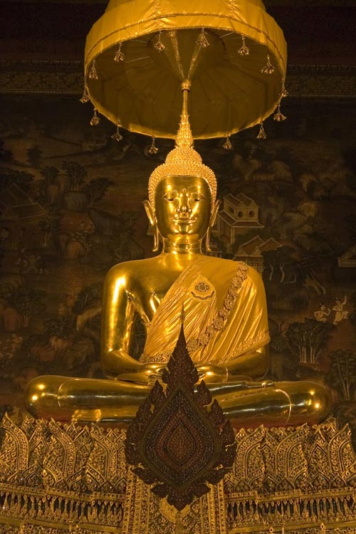 Budha reclinado en el templo de Wat Pho