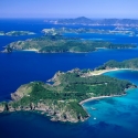 Bahia islas aerial Nueva Zelanda