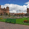 Plaza de armas y la Catedral del Cusco