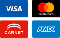 Pagos admitidos: Visa, MasterCard y Maestro
